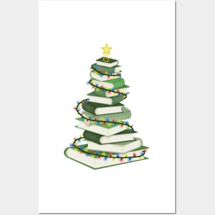 Bookmas tree (christmas) Posters and Art